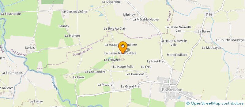 localisation de l'entreprise MONSIEUR MICKAEL JAVAUDIN  BOISTRUDAN