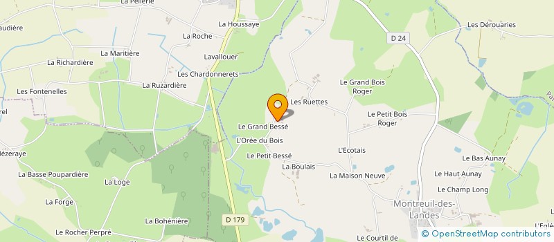 localisation de l'entreprise MONSIEUR MICKAEL JEULAND à MONTREUIL-DES-LANDES