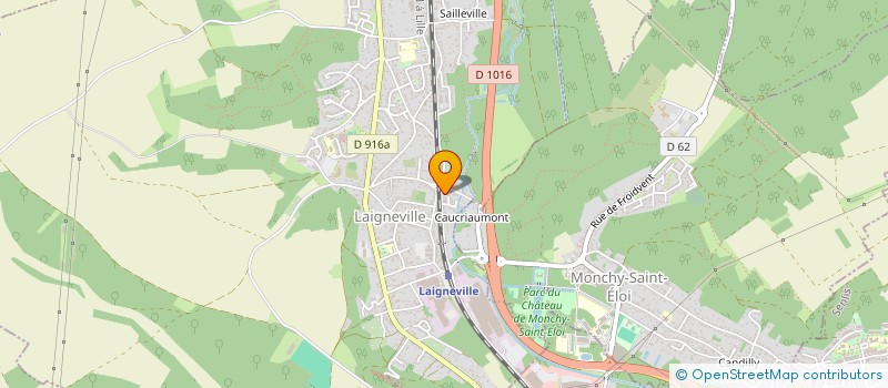 localisation de l'entreprise MONSIEUR MICKAEL JOLY  LAIGNEVILLE
