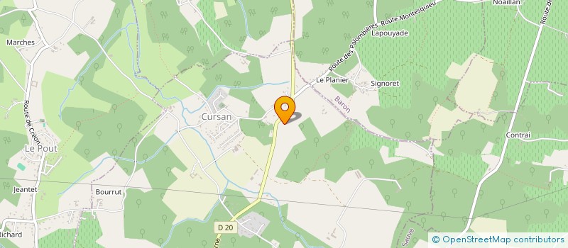 localisation de l'entreprise MONSIEUR MICKAEL JONCHERE  CURSAN