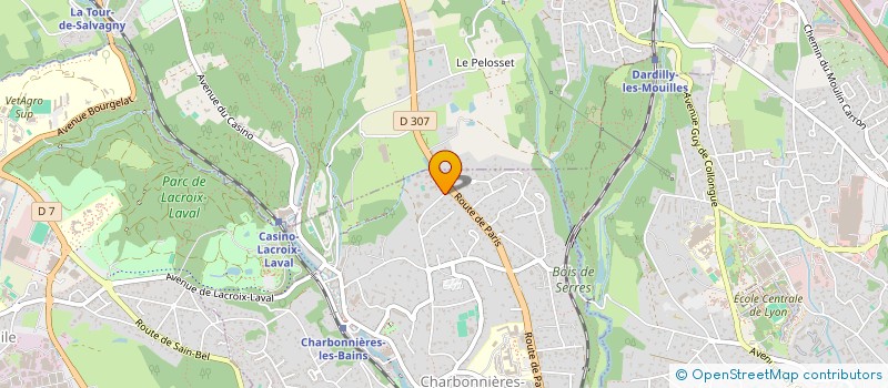 localisation de l'entreprise MONSIEUR MICKAEL JORDAN  CHARBONNIERES-LES-BAINS