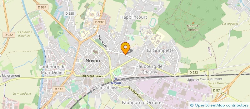 localisation de l'entreprise MONSIEUR MICKAEL JOUAN à NOYON