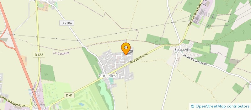 localisation de l'entreprise MONSIEUR MICKAEL JOUAUX  LE CASTELET