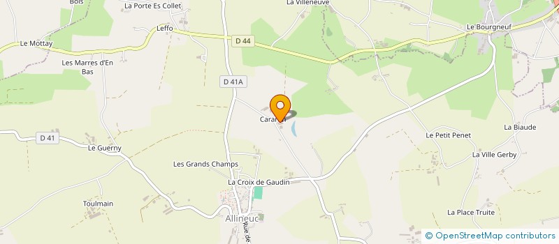 localisation de l'entreprise MONSIEUR MICKAEL JOUNAY  ALLINEUC