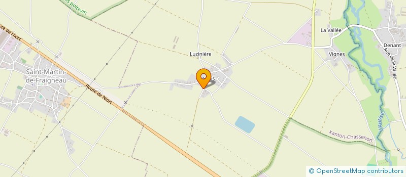 localisation de l'entreprise MONSIEUR MICKAEL JOURDAIN  XANTON-CHASSENON