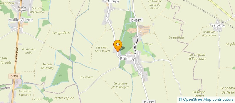 localisation de l'entreprise MONSIEUR MICKAEL JOURQUIN  BROUCHY