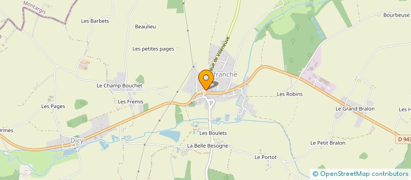 localisation de l'entreprise MONSIEUR MICKAEL JUCHORS  CHARNY OREE DE PUISAYE