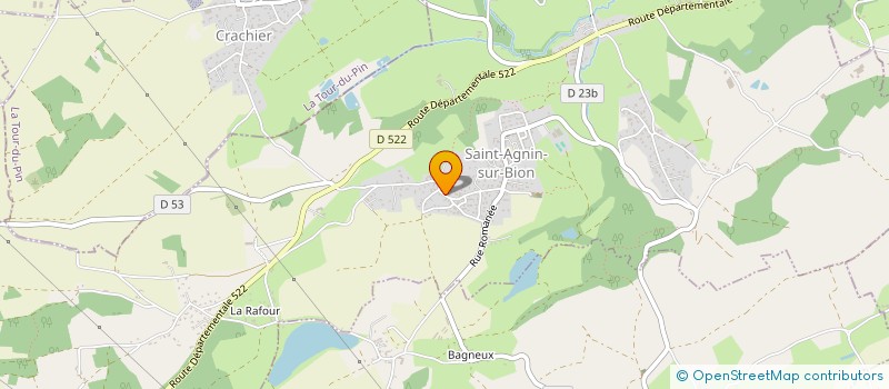 localisation de l'entreprise MONSIEUR MICKAEL JUGEAU  SAINT-AGNIN-SUR-BION