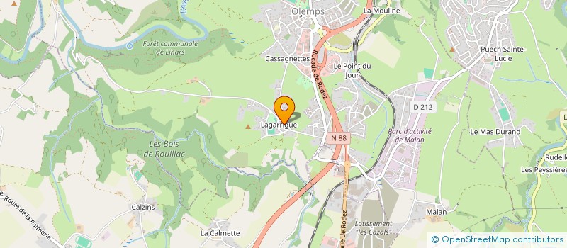 localisation de l'entreprise MONSIEUR MICKAEL JULIEN  OLEMPS