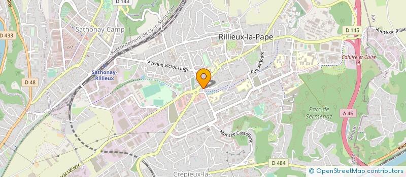 localisation de l'entreprise MONSIEUR MICKAEL JUSTE  RILLIEUX-LA-PAPE