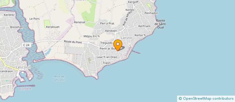 localisation de l'entreprise MONSIEUR MICKAEL KERVEVAN  LOCTUDY