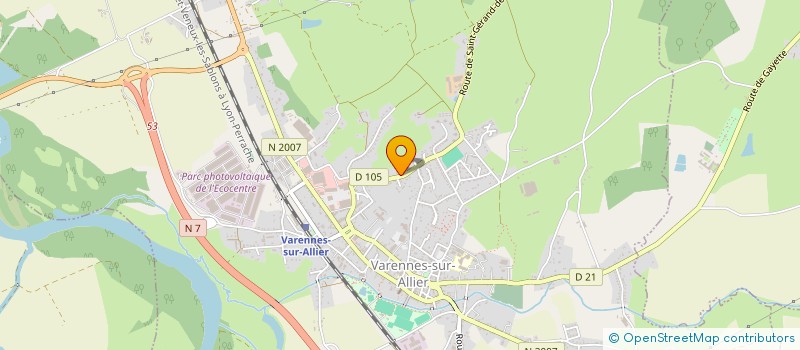 localisation de l'entreprise MONSIEUR MICKAEL KUSSENER à VARENNES-SUR-ALLIER