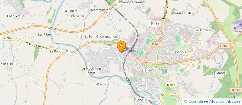 localisation de l'entreprise MONSIEUR MICKAEL LABRACHERIE à SAINT-JUNIEN