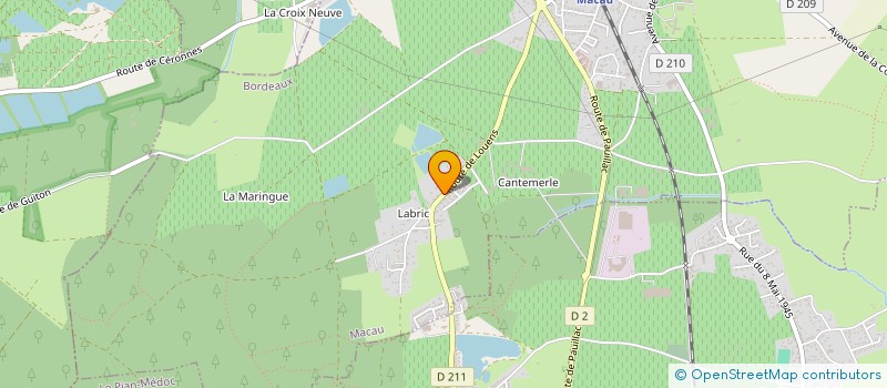 localisation de l'entreprise MONSIEUR MICKAEL LACHAUD  MACAU