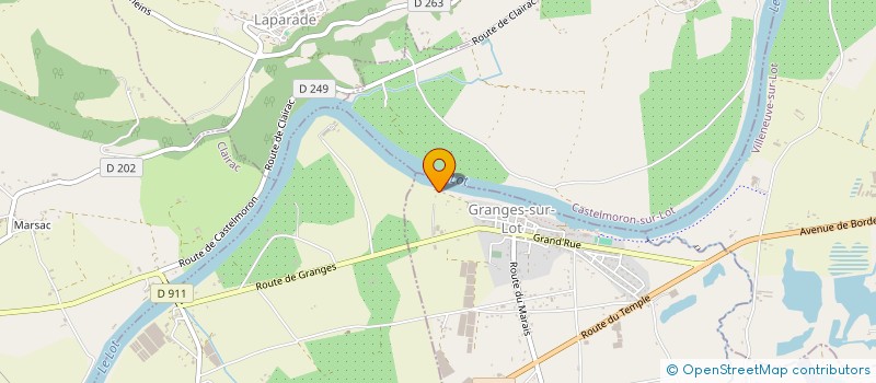 localisation de l'entreprise MONSIEUR MICKAEL LAGARDE  GRANGES-SUR-LOT