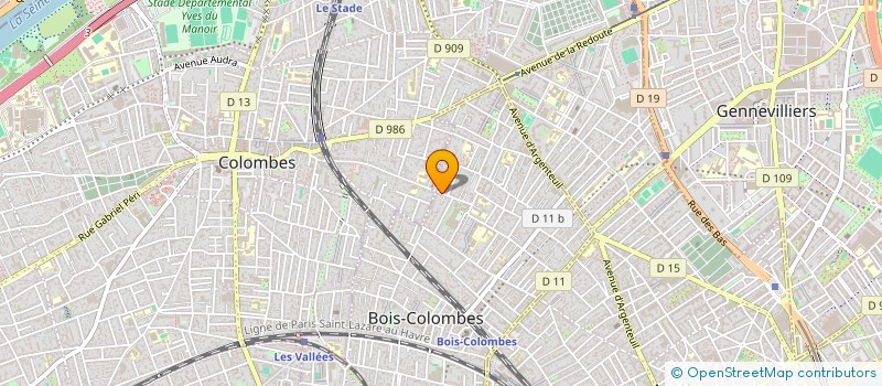 localisation de l'entreprise MONSIEUR MICKAEL LAGNIDE à BOIS-COLOMBES