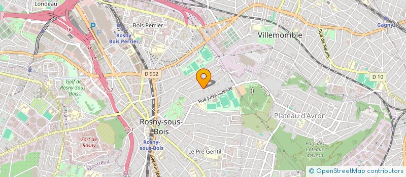 localisation de l'entreprise MONSIEUR MICKAEL LANCLAS à ROSNY-SOUS-BOIS