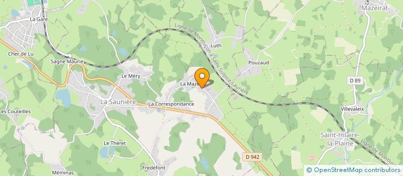 localisation de l'entreprise MONSIEUR MICKAEL LAPLANCHE  LA SAUNIERE