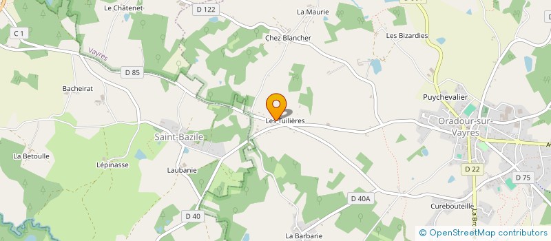 localisation de l'entreprise MONSIEUR MICKAEL LATHIERE à ORADOUR-SUR-VAYRES