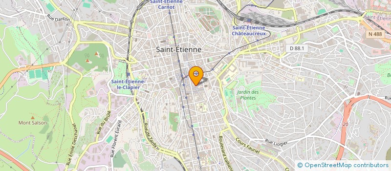 localisation de l'entreprise MONSIEUR MICKAEL LAUGIER  SAINT-ETIENNE