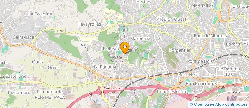 localisation de l'entreprise MONSIEUR MICKAEL LAURENCE  TOULON