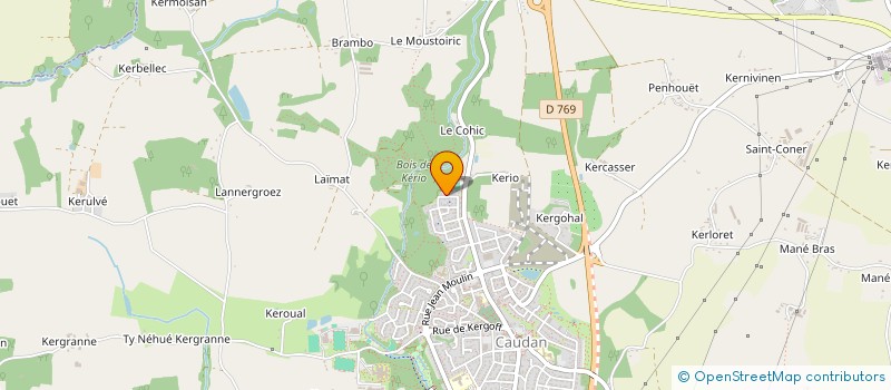 localisation de l'entreprise MONSIEUR MICKAEL LE BELLEC  CAUDAN