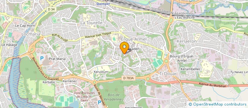 localisation de l'entreprise MONSIEUR MICKAEL LE BOULC'H à QUIMPER