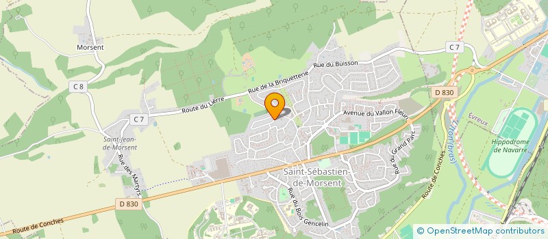 localisation de l'entreprise MONSIEUR MICKAEL LE BRET  SAINT-SEBASTIEN-DE-MORSENT