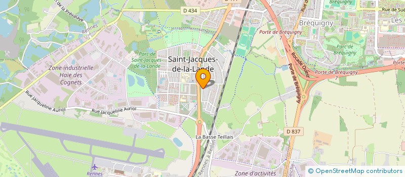 localisation de l'entreprise MONSIEUR MICKAEL LE BRETON  SAINT-JACQUES-DE-LA-LANDE