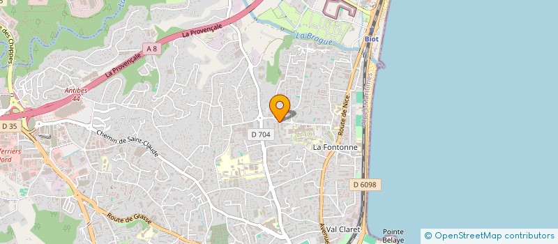 localisation de l'entreprise MONSIEUR MICKAEL LE COQ à ANTIBES