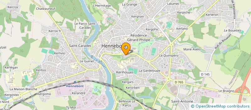 localisation de l'entreprise MONSIEUR MICKAEL LE HENANFF à HENNEBONT