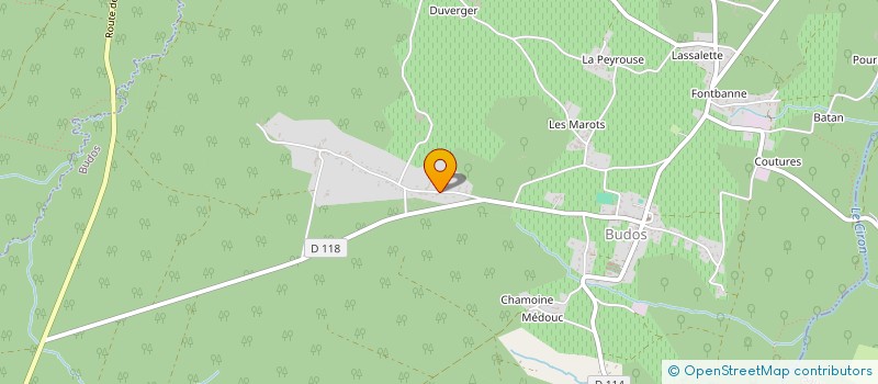 localisation de l'entreprise MONSIEUR MICKAEL LE JEANNE  BUDOS