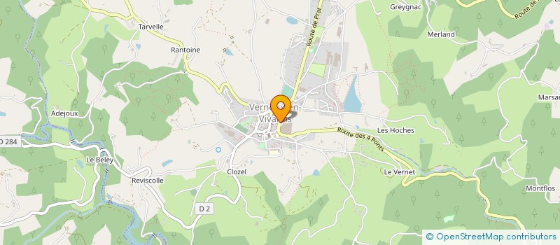 localisation de l'entreprise MONSIEUR MICKAEL LE RASLE  VERNOUX-EN-VIVARAIS