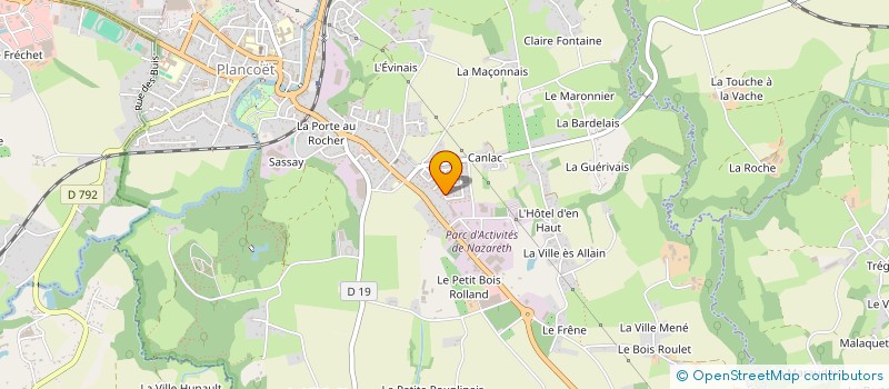 localisation de l'entreprise MONSIEUR MICKAEL LEBARBIER  PLANCOET