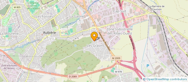 localisation de l'entreprise MONSIEUR MICKAEL LEBARD  AUBIERE