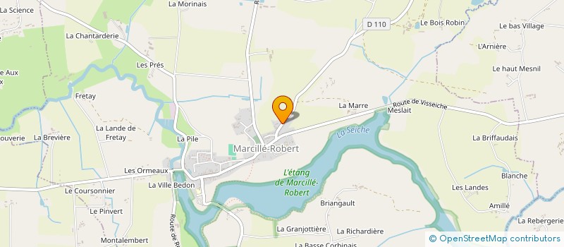 localisation de l'entreprise MONSIEUR MICKAEL LEBRU  MARCILLE-ROBERT