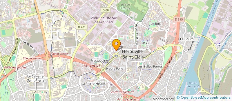 localisation de l'entreprise MONSIEUR MICKAEL LEDUNOIS à HEROUVILLE-SAINT-CLAIR
