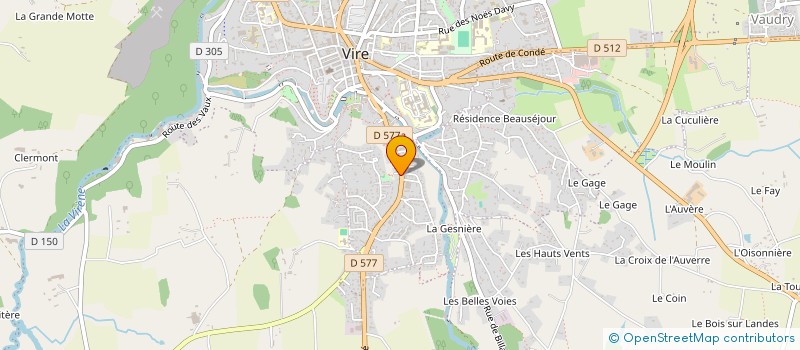 localisation de l'entreprise MONSIEUR MICKAEL LEGAUFFRE  VIRE NORMANDIE