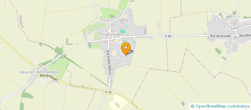 localisation de l'entreprise MONSIEUR MICKAEL LEGER  ETREILLERS