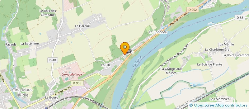 localisation de l'entreprise MONSIEUR MICKAEL LEGROS  CINQ-MARS-LA-PILE