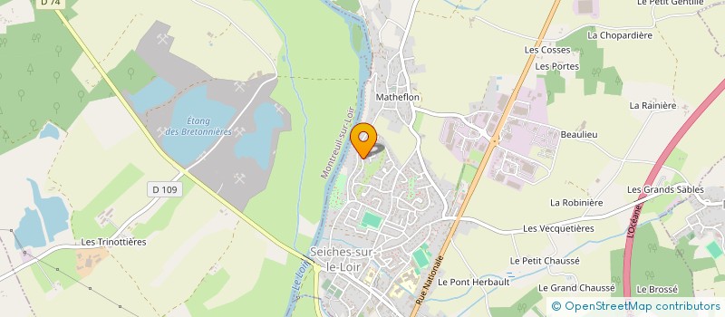 localisation de l'entreprise MONSIEUR MICKAEL LEGUY  SEICHES-SUR-LE-LOIR