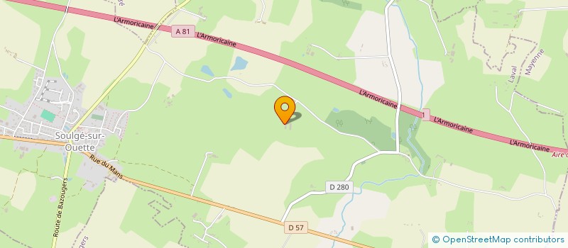 localisation de l'entreprise MONSIEUR MICKAEL LELONG  SOULGE-SUR-OUETTE