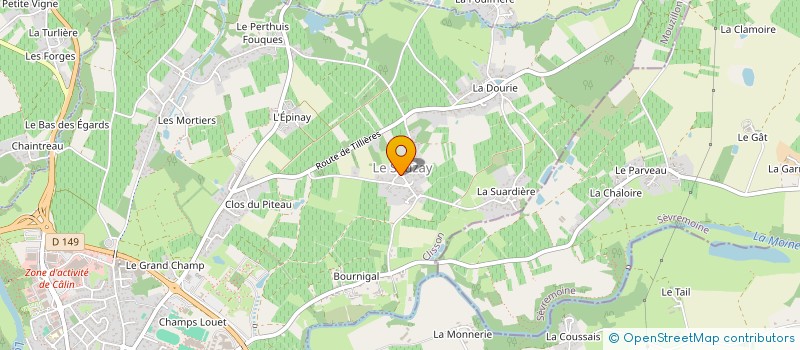 localisation de l'entreprise MONSIEUR MICKAEL LEMOINE  CLISSON