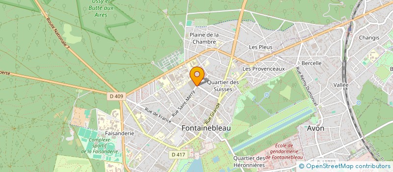 localisation de l'entreprise MONSIEUR MICKAEL LENOIR à FONTAINEBLEAU