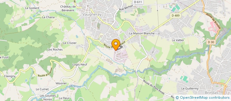 localisation de l'entreprise MONSIEUR MICKAEL LEORAT  VAUGNERAY