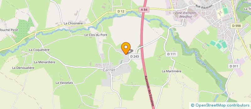 localisation de l'entreprise MONSIEUR MICKAEL LEPORTOUX  SAINT-JAMES