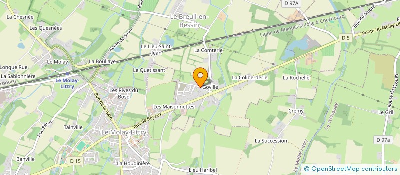 localisation de l'entreprise MONSIEUR MICKAEL LEPOULTIER  LE BREUIL-EN-BESSIN