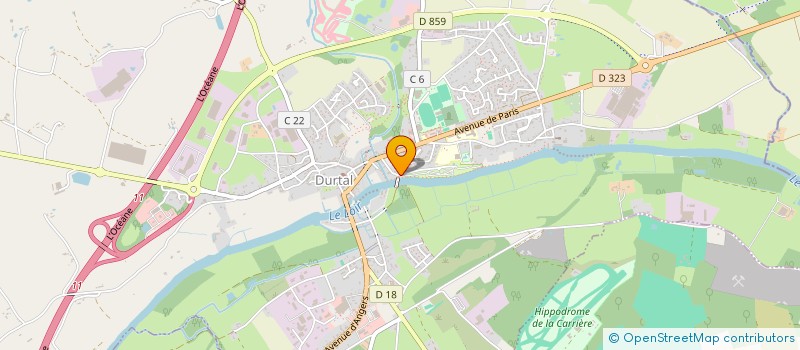 localisation de l'entreprise MONSIEUR MICKAEL LEREBOURG  DURTAL