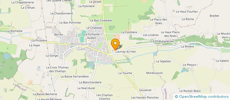 localisation de l'entreprise MONSIEUR MICKAEL LERICH  LE PERTRE