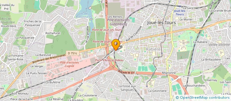 localisation de l'entreprise MONSIEUR MICKAEL LESPAGNOL  CHAMBRAY-LES-TOURS